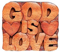 Magnet: Wood God is Love Magnet: Wood God is Love