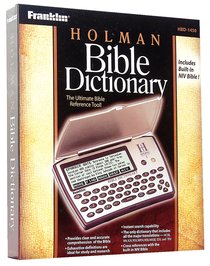 Franklin Holman Bible Dictionary Bookman Including the NIV Hbd-1450 Franklin Holman Bible Dictionary Bookman Including the NIV Hbd-1450