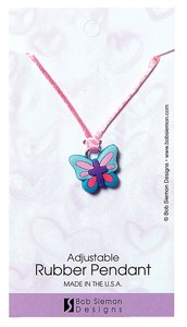 Rubber Pendant: Butterfly 2 Corinthians 5:17 Adjustable Lace Cord Rubber Pendant: Butterfly 2 Corinthians 5:17 Adjustable Lace Cord