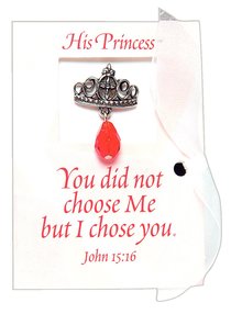 His Princess: Message Card With Crown Lapel Pin His Princess: Message Card With Crown Lapel Pin
