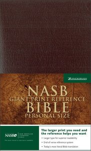 NASB Updated Giant Print Reference Burgundy Indexed Personal Size NASB Updated Giant Print Reference Burgundy Indexed Personal Size