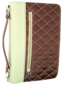 Bible Cover Aspen Brown/Green Large Bible Cover Aspen Brown/Green Large