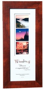 Stories Framed Plaque: Wondrous Job 37:14 Stories Framed Plaque: Wondrous Job 37:14