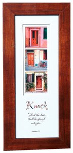 Stories Framed Plaque: Knock Matthew 7:7 Stories Framed Plaque: Knock Matthew 7:7
