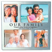 Photo Frame: Our Family 4 Multi Panel Photo Frame: Our Family 4 Multi Panel