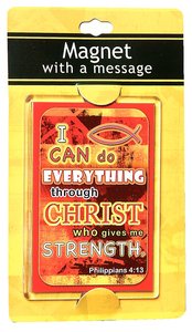 Large Acrylic Magnet: I Can Do Everything Through Christ Large Acrylic Magnet: I Can Do Everything Through Christ