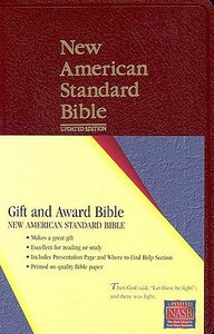 NASB Updated Edition Burgundy Gift & Award NASB Updated Edition Burgundy Gift & Award