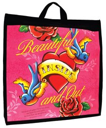 Canvas Tote: Beautiful (14"X14"X5") Canvas Tote: Beautiful (14"X14"X5")