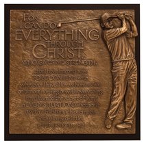 Golfer I Can Do Everything Moments of Faith Plaque Golfer I Can Do Everything Moments of Faith Plaque