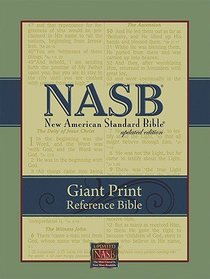 NASB Giant Print Reference Bible Black NASB Giant Print Reference Bible Black