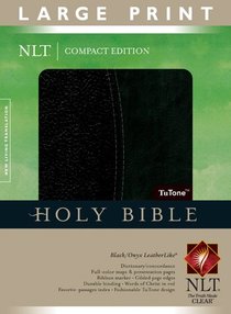 NLT Compact Large Print Bible Indexed Black Onyx (Red Letter Edition) NLT Compact Large Print Bible Indexed Black Onyx (Red Letter Edition)