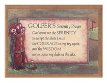 Plaque: Golfers Serenity Prayer Plaque: Golfers Serenity Prayer