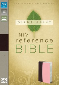 NIV Giant Print Reference Bible Burgundy Pink (Red Letter Edition) NIV Giant Print Reference Bible Burgundy Pink (Red Letter Edition)