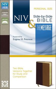 Niv/The Message Side-By-Side Bible Personal Size Black Cherry/Dark Caramel Niv/The Message Side-By-Side Bible Personal Size Black Cherry/Dark Caramel