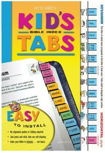 Bible Tabs Verse Finders Kids Tabs (Horizontal) Bible Tabs Verse Finders Kids Tabs (Horizontal)