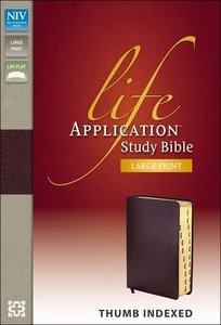 NIV Life Application Study Bible Large Print Indexed Burgundy (Red Letter Edition) NIV Life Application Study Bible Large Print Indexed Burgundy (Red Letter Edition)