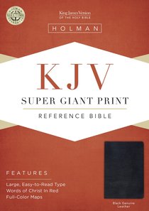 KJV Holman Super Giant Print Reference Black (Red Letter Edition) KJV Holman Super Giant Print Reference Black (Red Letter Edition)