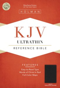 KJV Ultrathin Reference Bible Black Leathertouch KJV Ultrathin Reference Bible Black Leathertouch