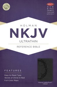 NKJV Ultrathin Reference Indexed Bible Charcoal NKJV Ultrathin Reference Indexed Bible Charcoal