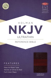 NKJV Ultrathin Reference Bible Saddle Brown NKJV Ultrathin Reference Bible Saddle Brown