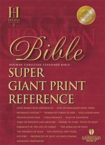 HCSB Super Giant Print Reference Black (Red Letter Edition) HCSB Super Giant Print Reference Black (Red Letter Edition)