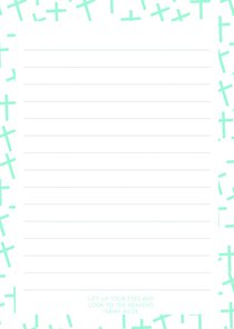 Notepad: Blue Cross Pattern (70 Sheets) Notepad: Blue Cross Pattern (70 Sheets)
