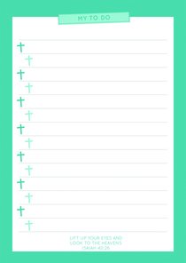 To Do Notepad: Blue Cross Pattern, Fridge Magnet Attached (70 Sheets) To Do Notepad: Blue Cross Pattern, Fridge Magnet Attached (70 Sheets)