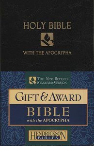NRSV Gift & Award Bible With Apocrypha Black NRSV Gift & Award Bible With Apocrypha Black