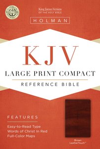 KJV Large Print Compact Reference Brown Bible KJV Large Print Compact Reference Brown Bible