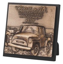 Moments of Faith Sculpture Plaque: Come to Me, Matthew 11:28, Truck Moments of Faith Sculpture Plaque: Come to Me, Matthew 11:28, Truck
