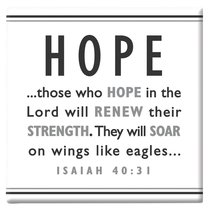 Black and White Series Magnet: Hope Black and White Series Magnet: Hope