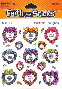 Heartfelt Thoughts (6 Sheets, 78 Stickers) (Stickers Faith That Sticks Series) Heartfelt Thoughts (6 Sheets, 78 Stickers) (Stickers Faith That Sticks Series)