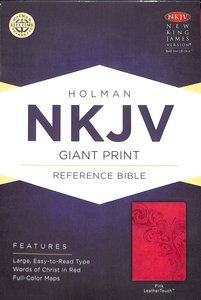 NKJV Giant Print Reference Bible Pink NKJV Giant Print Reference Bible Pink