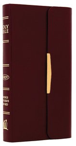 NKJV Checkbook Bible Snap Flap Burgundy (Red Letter Edition) NKJV Checkbook Bible Snap Flap Burgundy (Red Letter Edition)