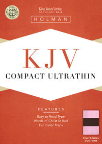 KJV Compact Ultrathin Bible Pink/Brown Leathertouch KJV Compact Ultrathin Bible Pink/Brown Leathertouch