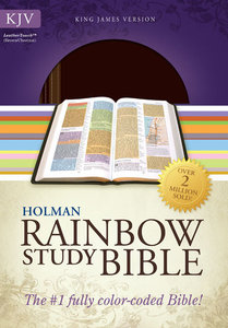 KJV Rainbow Study Bible Brown/Chestnut Leathertouch KJV Rainbow Study Bible Brown/Chestnut Leathertouch
