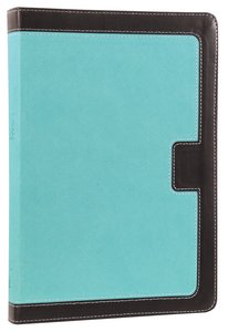 NKJV Giant Print Center-Column Reference Bible Turquoise/Espresso (Red Letter Edition) NKJV Giant Print Center-Column Reference Bible Turquoise/Espresso (Red Letter Edition)