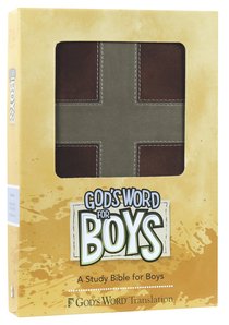 Gods Word For Boys Brown/Slate, Cross Design Duravella Gods Word For Boys Brown/Slate, Cross Design Duravella
