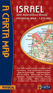 Carta Map: Physical Map of Israel Carta Map: Physical Map of Israel