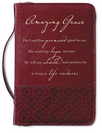 Bible Cover Amazing Grace Rich Red Large Bible Cover Amazing Grace Rich Red Large