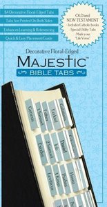 Majestic Bible Tabs Blue Floral Majestic Bible Tabs Blue Floral