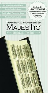 Majestic Bible Tabs Traditional Silver-Edged Majestic Bible Tabs Traditional Silver-Edged
