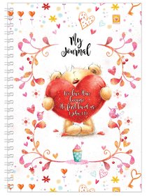 Softcover Journal: Teddy With Heart, We Love Him, 1 John 4:19 Softcover Journal: Teddy With Heart, We Love Him, 1 John 4:19