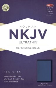 NKJV Ultrathin Reference Indexed Bible Cobalt Blue NKJV Ultrathin Reference Indexed Bible Cobalt Blue