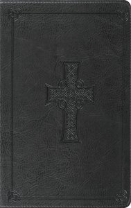 ESV Thinline Bible Charcoal Celtic Cross Design Red Letter Edition ESV Thinline Bible Charcoal Celtic Cross Design Red Letter Edition