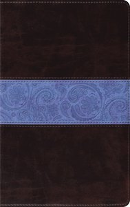 ESV Thinline Chocolate Blue Paisley Band Red Letter Edition ESV Thinline Chocolate Blue Paisley Band Red Letter Edition