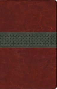 ESV Large Print Thinline Reference Trutone Bible (Black Letter Edition) (Walnut/slate, Crossband Design) ESV Large Print Thinline Reference Trutone Bible (Black Letter Edition) (Walnut/slate, Crossband Design)