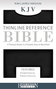 KJV Thinline Reference Bible Black KJV Thinline Reference Bible Black