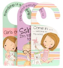 Doorknob Hanger: Holly & Hope - 3 Doubled-Sided Hanger/Set Doorknob Hanger: Holly & Hope - 3 Doubled-Sided Hanger/Set