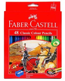 Faber-Castell Classic Colour Pencils Set of 48 + Bonus Sharpener Faber-Castell Classic Colour Pencils Set of 48 + Bonus Sharpener